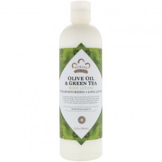 누비안 헤리티지, 올리브 오일 & 녹차, 바디 로션, 13 fl oz (384 ml)