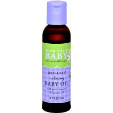 아우라카시아, 베이비 오가닉 카밍 베이비 오일, 4 fl oz (118 ml)