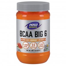 나우 Now, BCAA Big 6, 천연 수박맛, 600 g